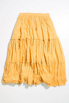 Vintage Yellow Hippie Maxi Skirt
