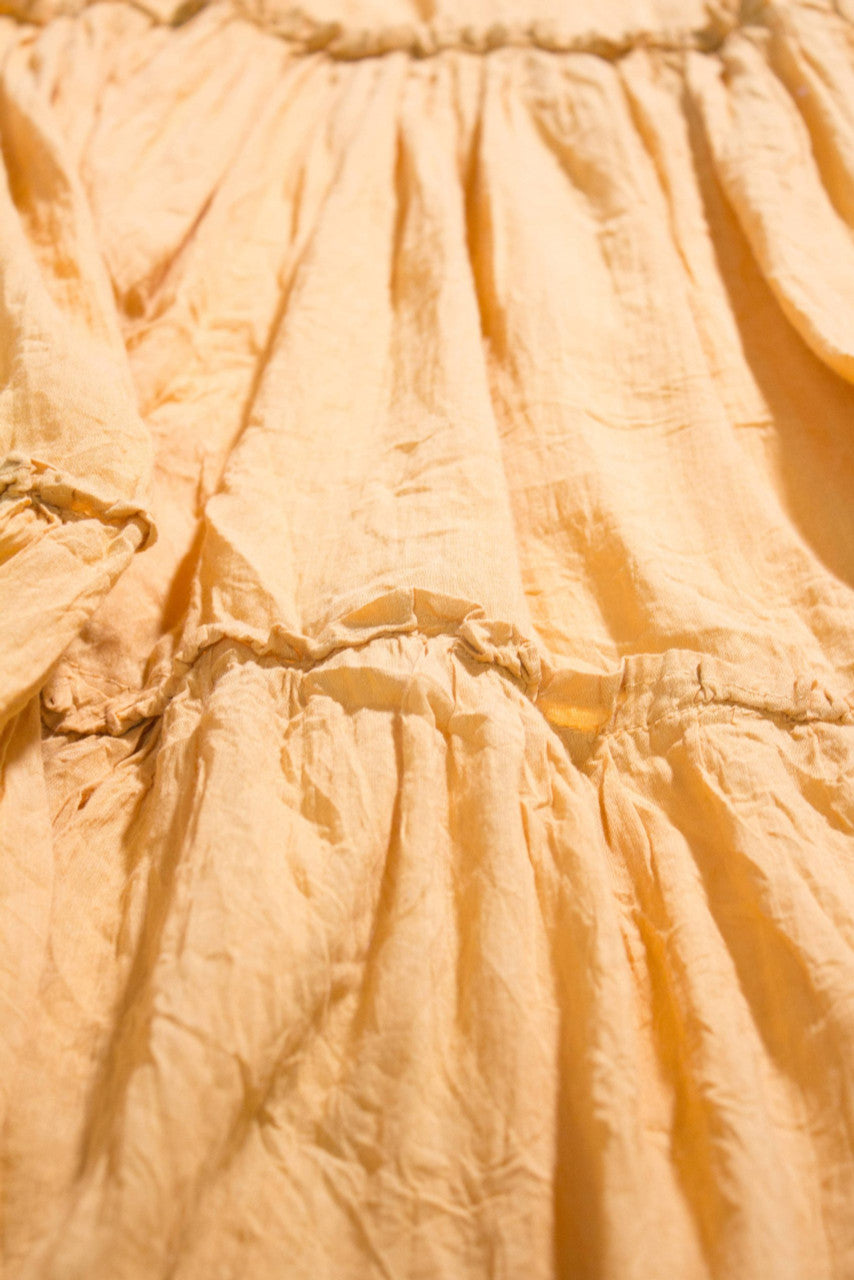 Vintage Yellow Hippie Maxi Skirt