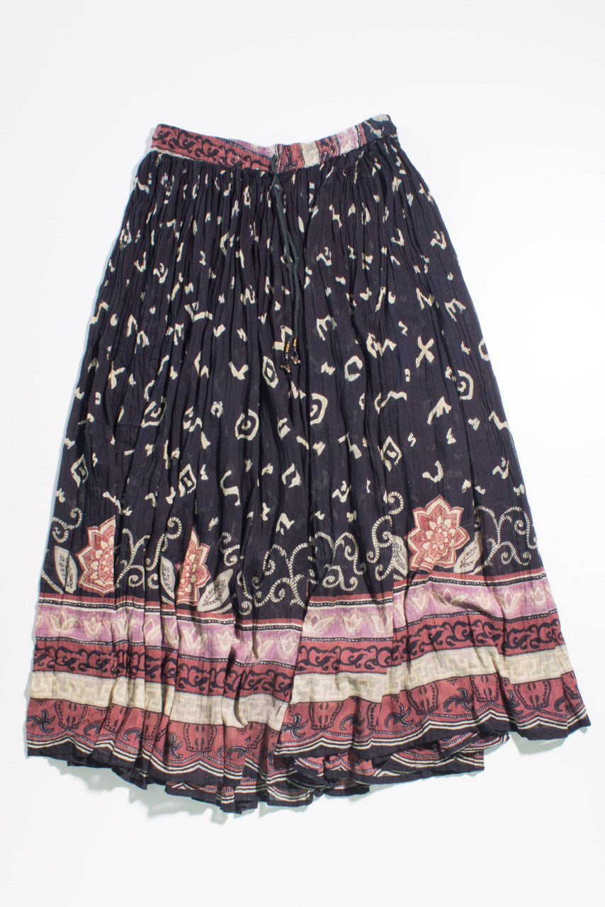 Vintage Mandala Maxi Skirt