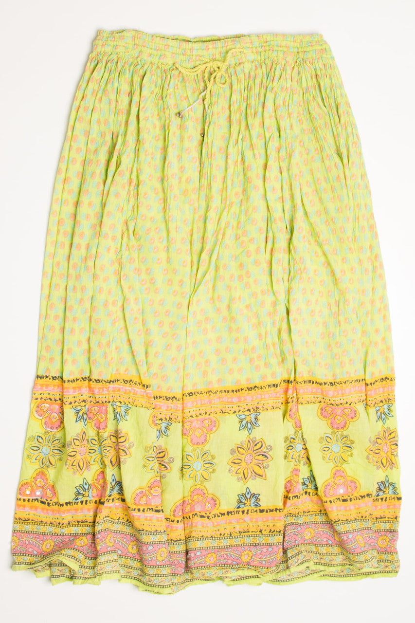 Lime Festival Maxi Skirt 532