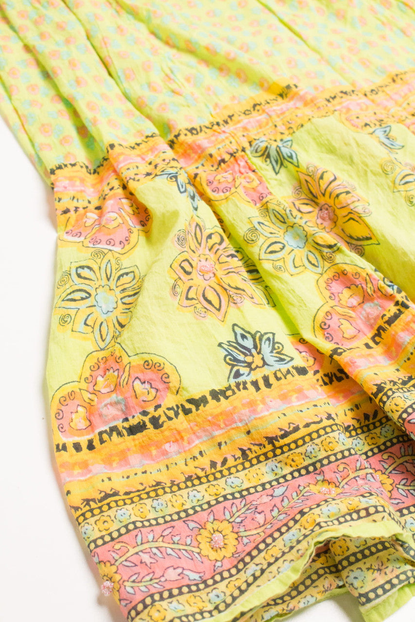 Lime Festival Maxi Skirt 532