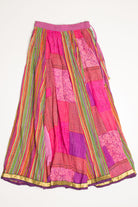 Pink Patchwork Festival Maxi Skirt 539
