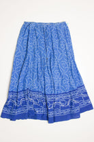 Blue Sequin Detail Festival Maxi Skirt 542