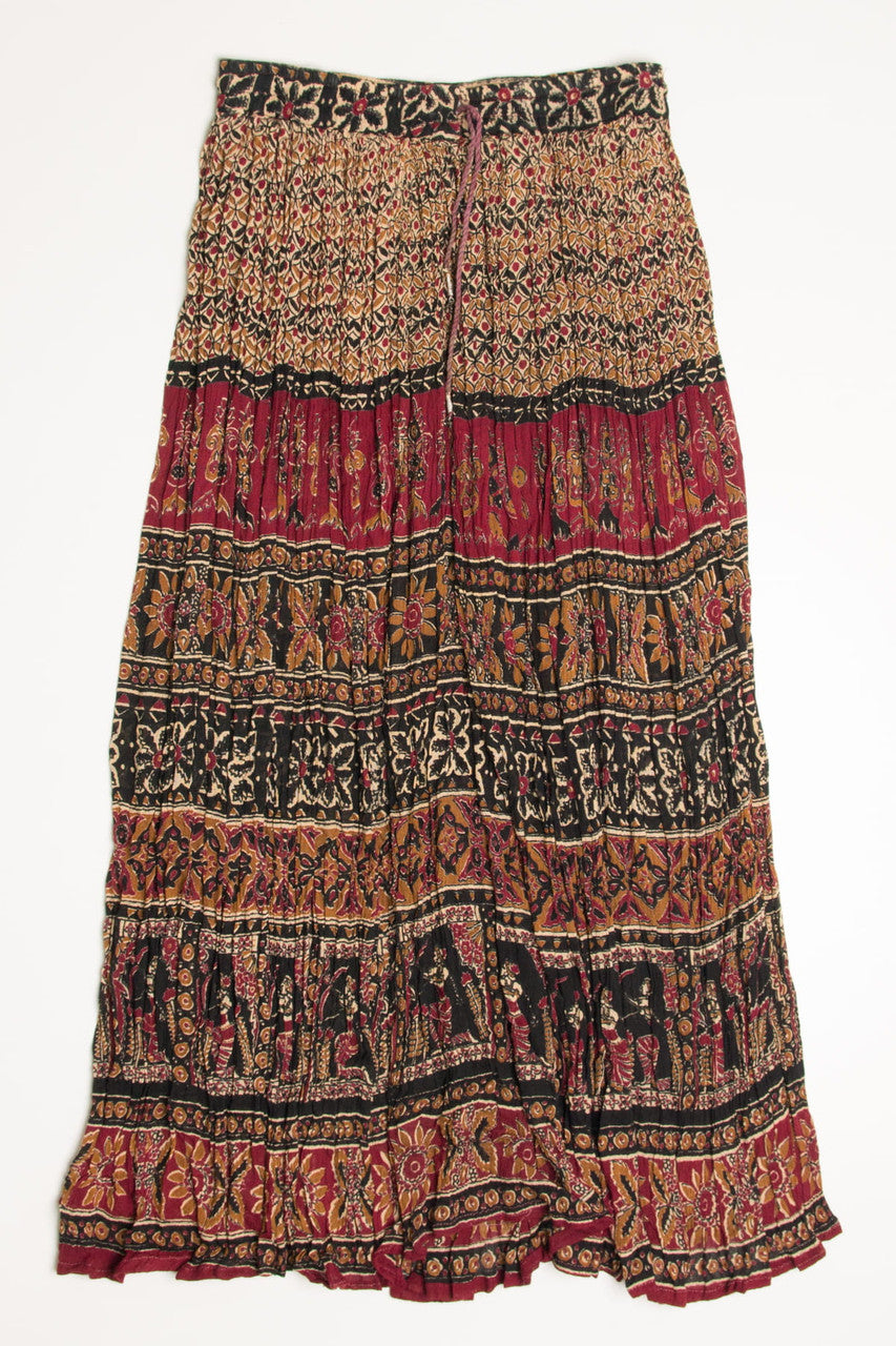 Vintage Archer Festival Maxi Skirt 546