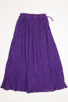 Purple Crinkle Festival Maxi Skirt 549