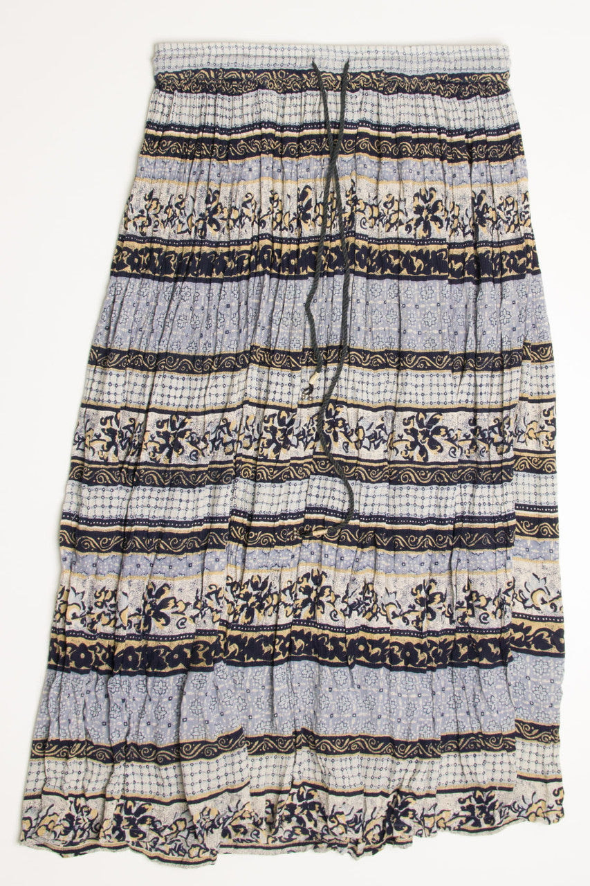 Vintage Floral Sag Harbor Festival Maxi Skirt 551