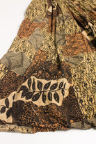 Beaded Detail Patchwork Festival Midi Skirt 552