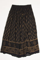 Vintage Black & Gold Festival Skirt 558