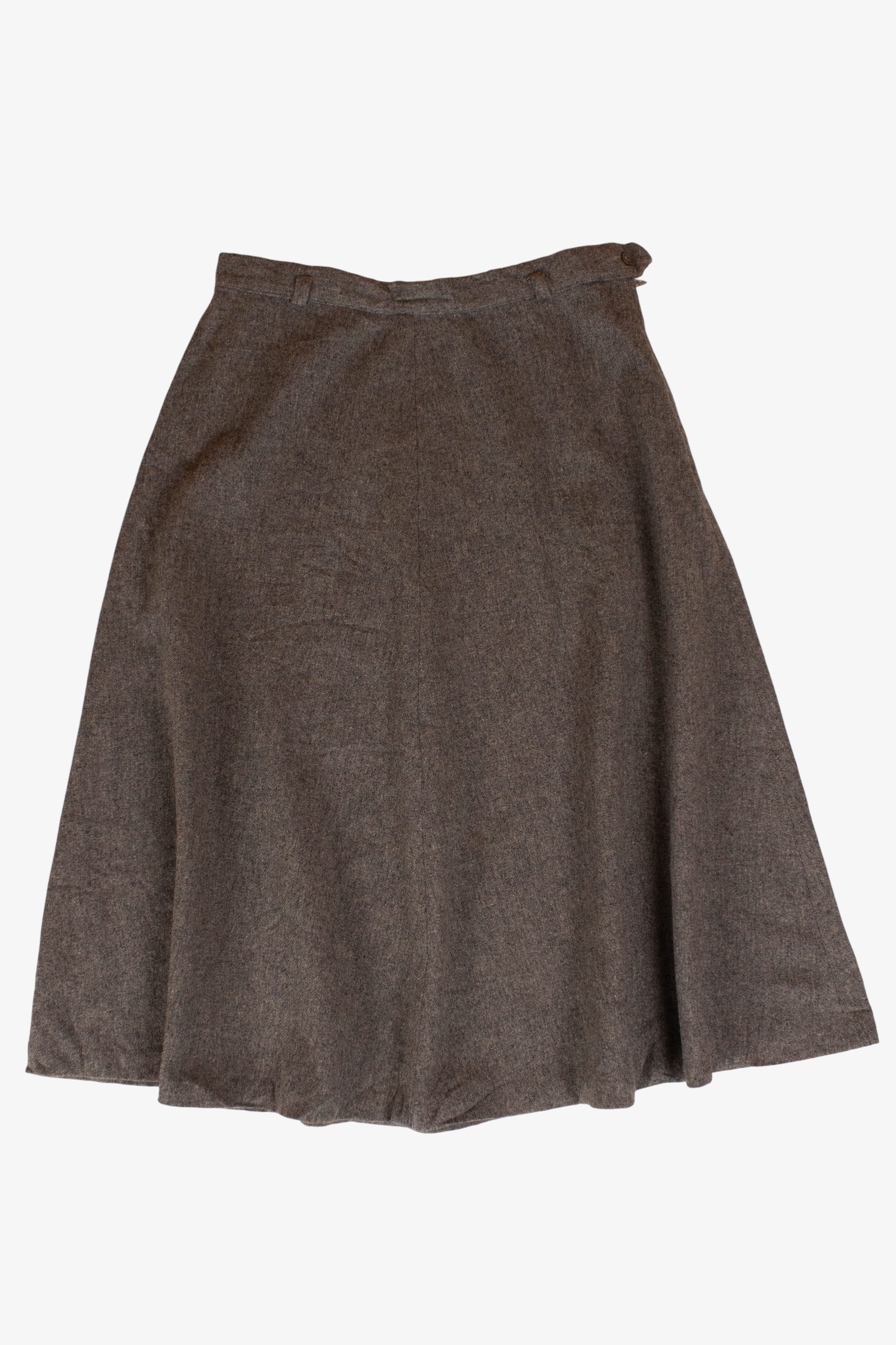Vintage Gray Summit Wool Skirt (1980s)