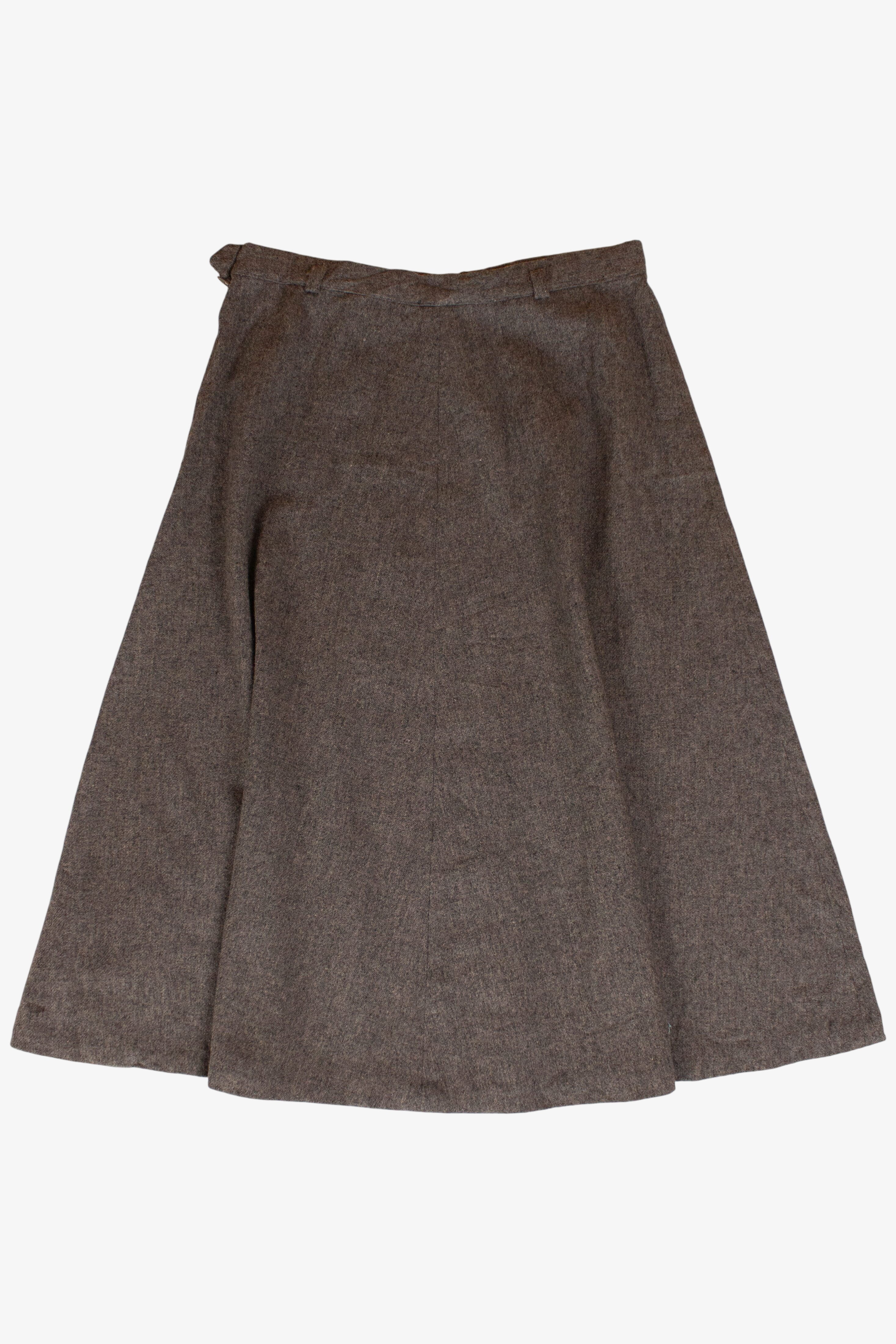 Vintage Gray Summit Wool Skirt (1980s)