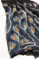 Black Peacock Feather Festival Skirt 561