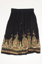 Vintage Sequin Detail Festival Skirt 563