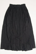 Black Crinkle Festival Maxi Skirt 565
