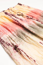 Pastel Fall Colors Tie Dye Festival Midi Skirt 569