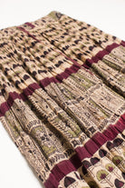 Vintage Earth Tones Festival Maxi Skirt 570
