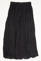 Black Crinkle Festival Maxi Skirt 572