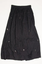 Black Mini Mirrors Festival Maxi Skirt 578