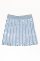 Denim Zippers Zip Up Mini Skirt