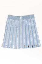 Denim Zippers Zip Up Mini Skirt