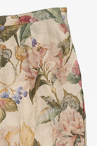 Vintage Beige Floral Jazz 2 Skirt (1980s)