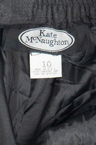 Vintage Kate McNaughton Pleated Detail Lined Midi Skirt (1990s)