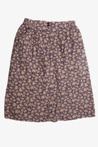 Vintage Floral Midi Skirt (1990s) 642