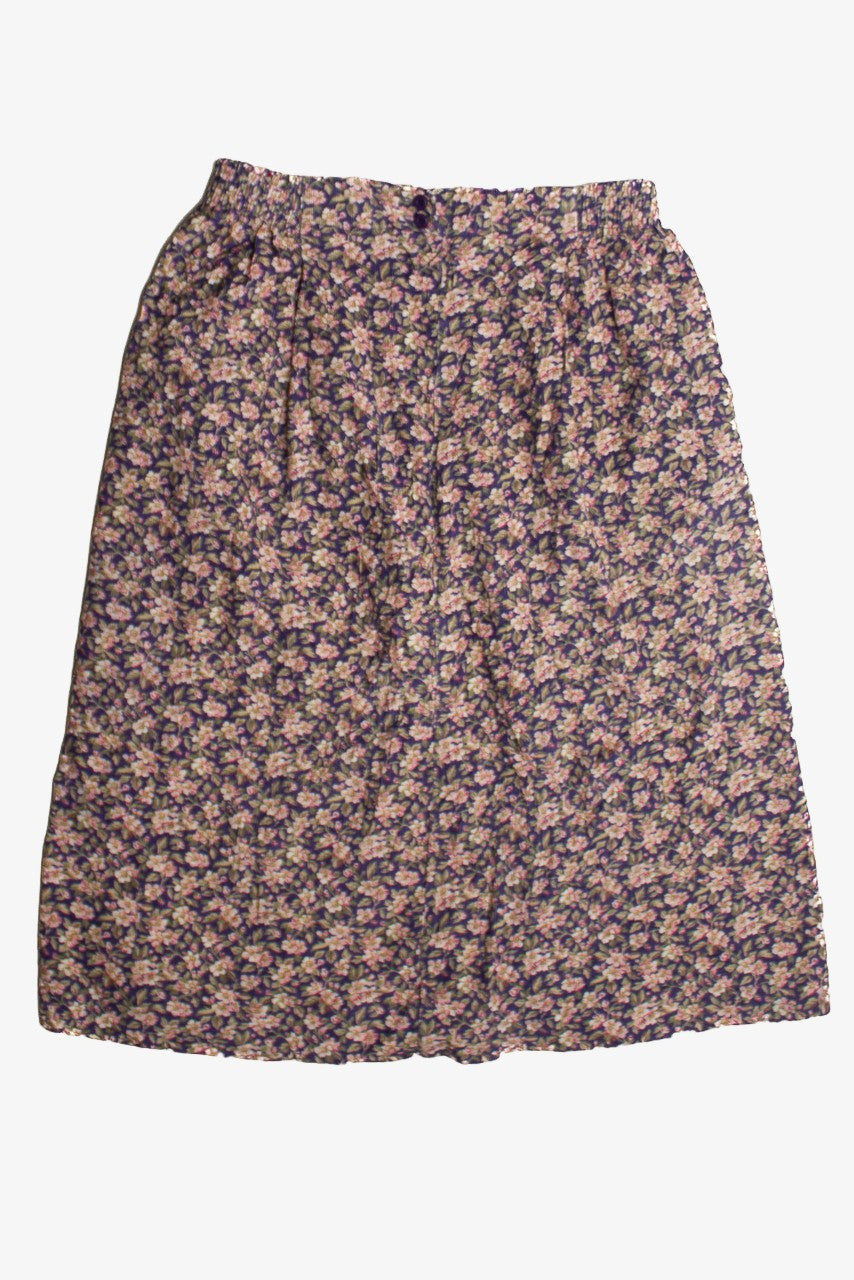 Vintage Floral Midi Skirt (1990s) 642