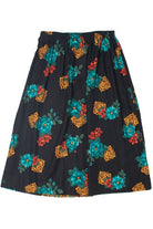 Vintage Faux Button Down Floral Skirt