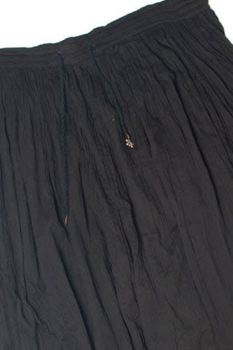 Vintage Black Semi-Sheer Maxi Skirt