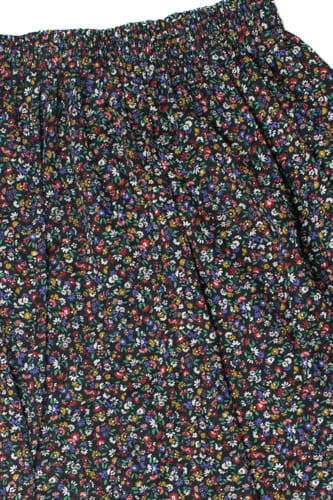 Vintage Black Floral Skirt