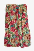 Vintage Floral Midi Skirt (1990s) 651