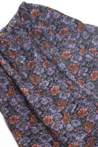 Vintage Purple Floral Midi Skirt (1990s) 652