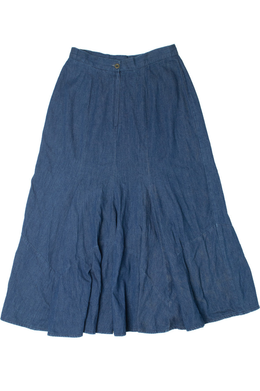 Vintage Denim Liz E. Parker Maxi Skirt