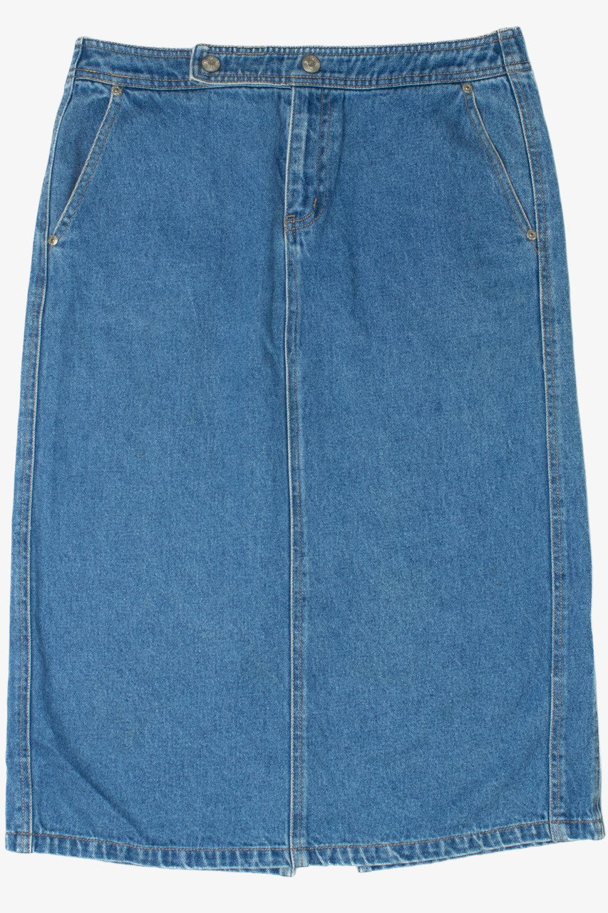 Vintage Sigrid Olson Denim Midi Skirt