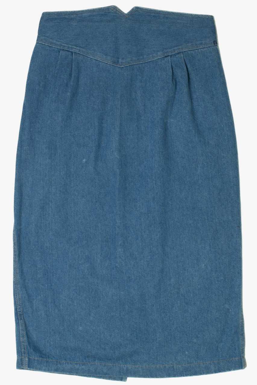 Vintage Rafferty Sport Denim Maxi Skirt