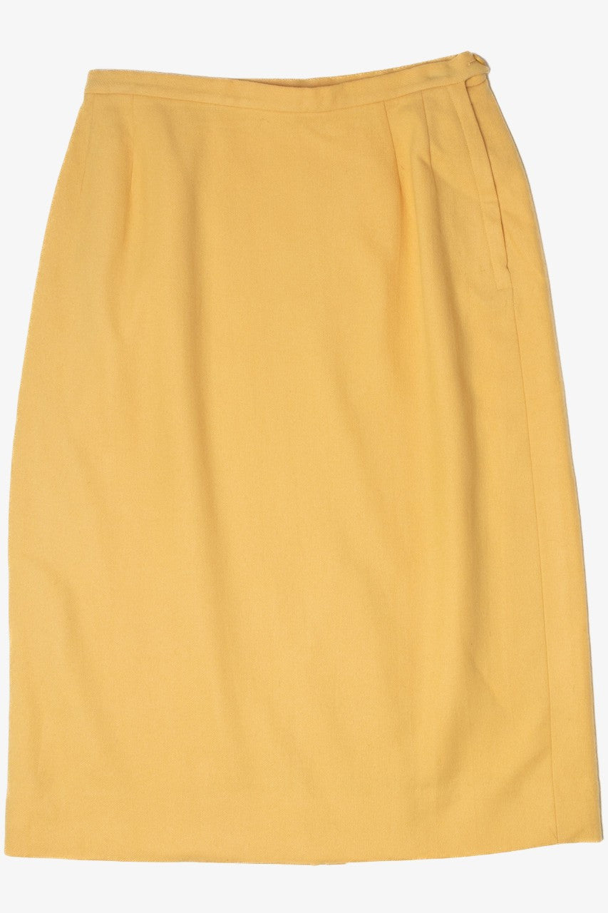 Vintage Yellow High Waisted Skirt