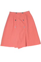 Vintage Salmon Pink High Waisted Skort Skirt