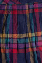 Vintage Plaid Wool Midi Skirt (80s) 694