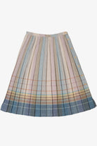Vintage Pastel Striped Pleated Skirt