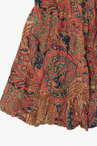 Vintage Paisley And Ducks Pattern Skirt (1980s)