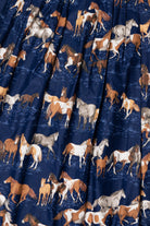 Vintage Horse Pattern Lightweight Skirt