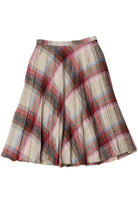 Vintage Plaid Wool Eccobay Skirt