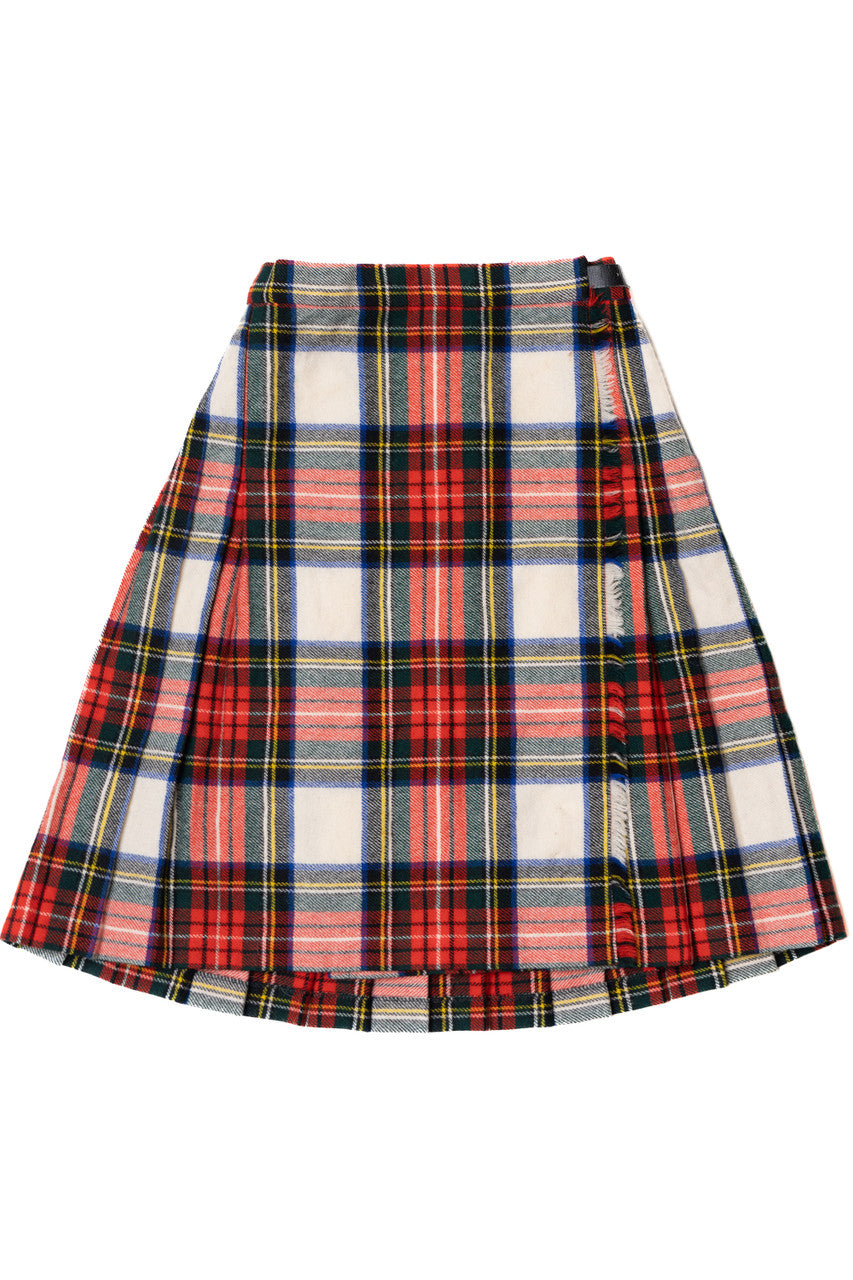 Vintage High Waisted Plaid Mini Skirt 708