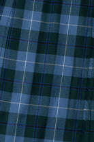 Vintage Blue & Navy Plaid Wool Skirt
