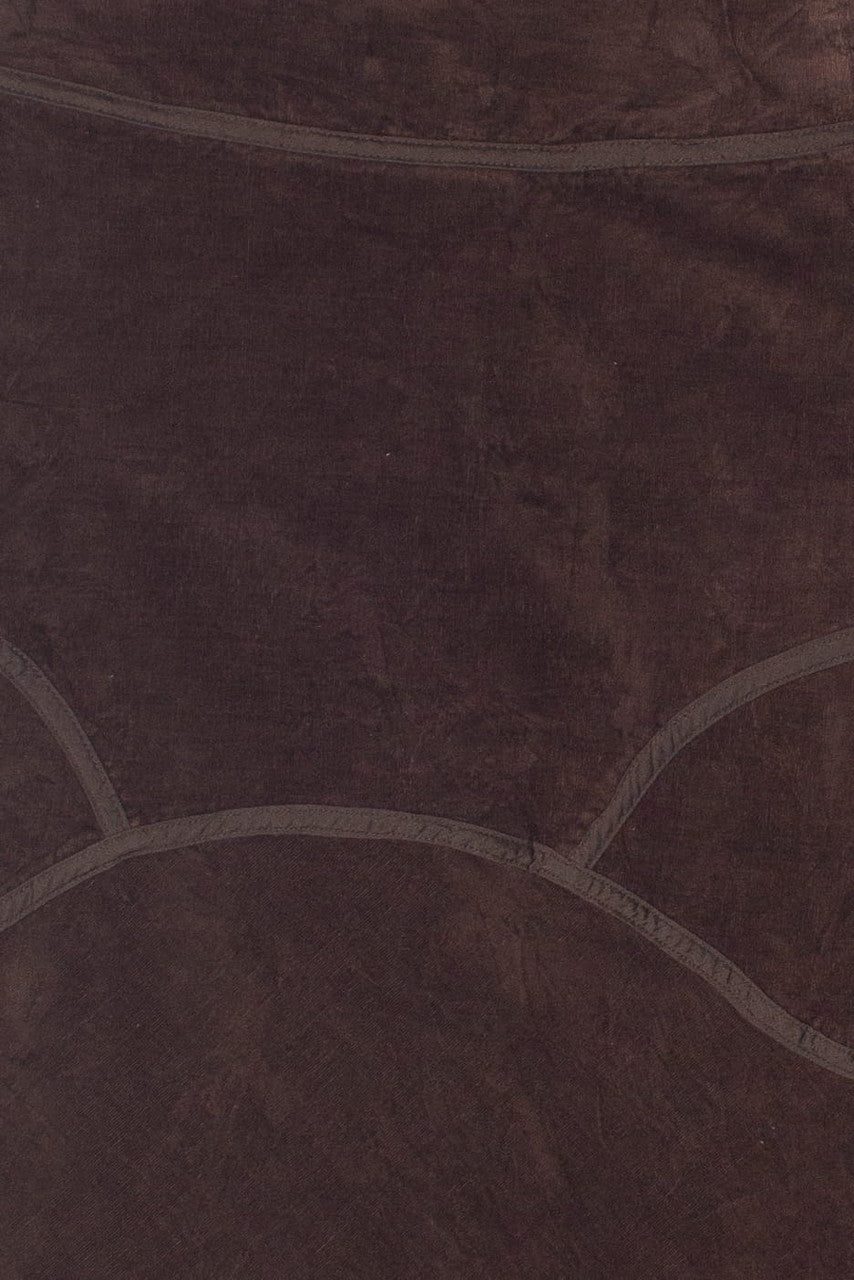 Vintage Y2K Piping Detail Corduroy A-Line Skirt