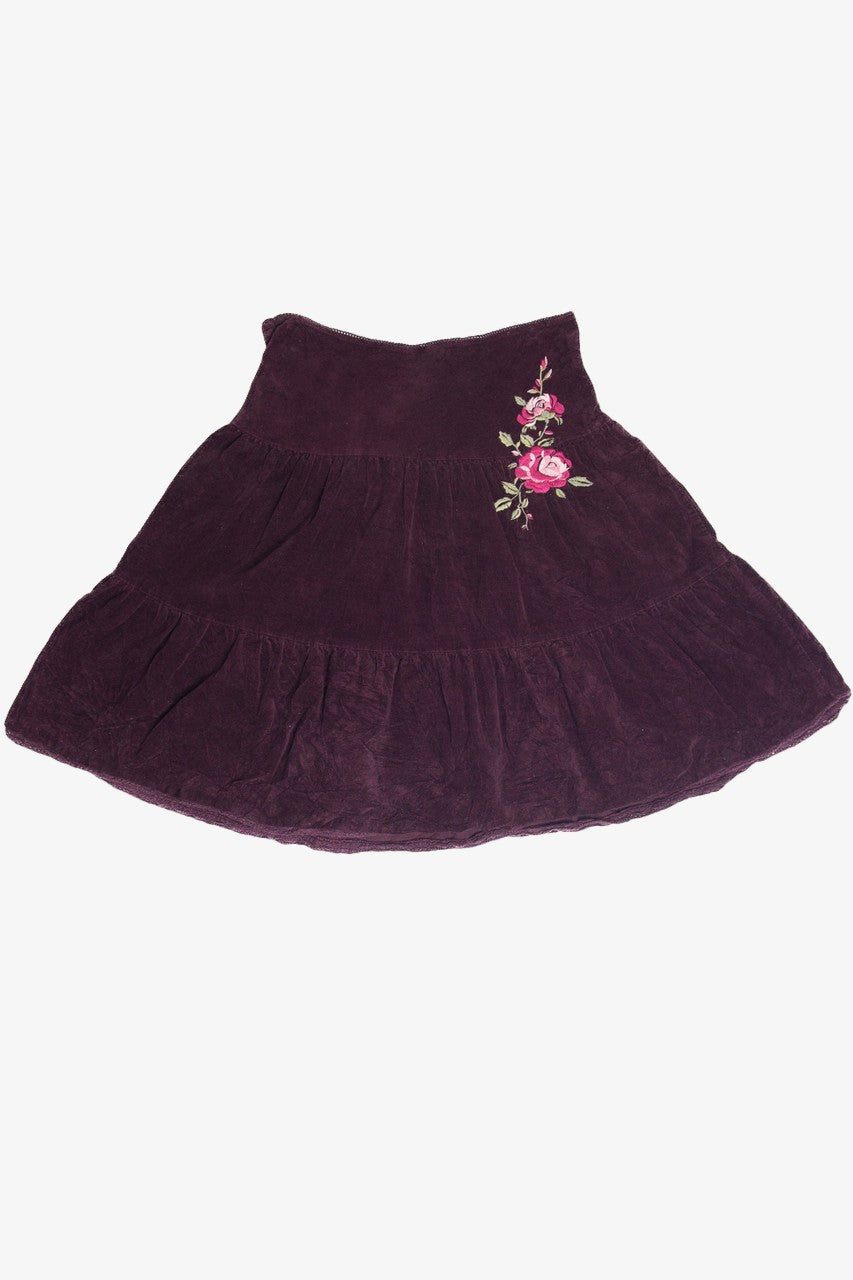 Dolled Up Flower Embroidery Skirt