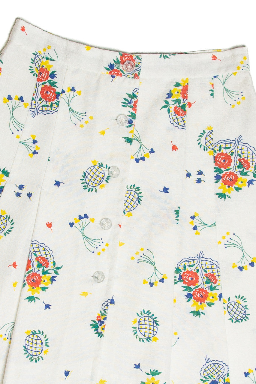 Vintage Four Corners Floral Skirt