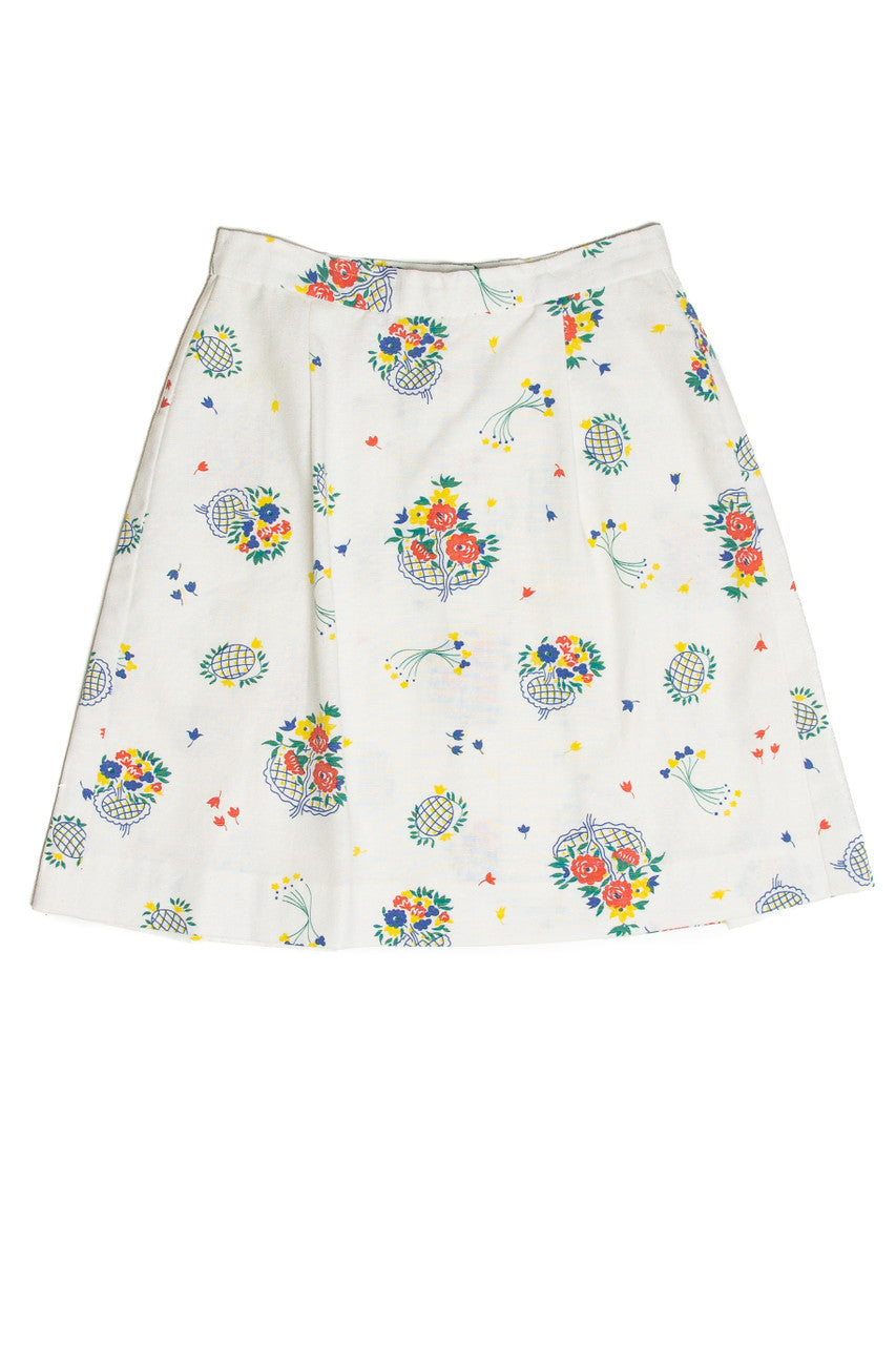 Vintage Four Corners Floral Skirt