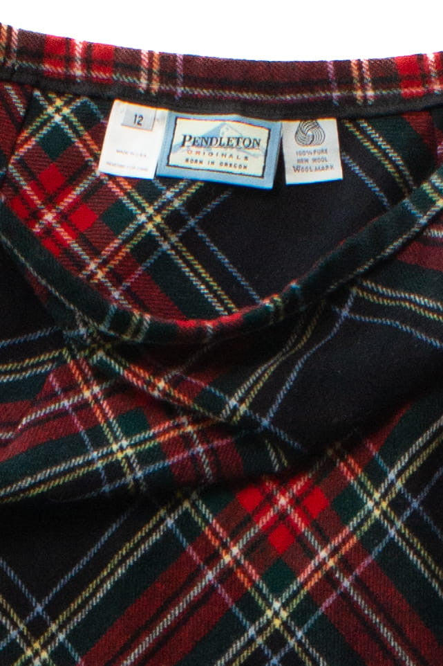 Plaid Pendleton Maxi Skirt (2000s)