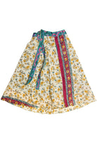 Vintage Layered Scarf Wraparoud Reversible Skirt